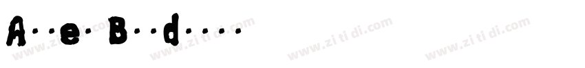 A1ler Bold字体转换